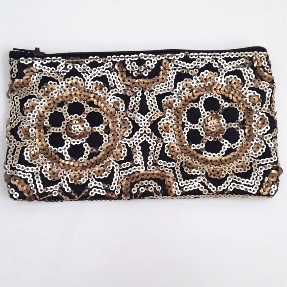 GORGEOUS SEQUINS WALLET/ COSMETICS BAG